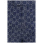 Blue Cotton Casual Pants