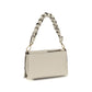 Beige Calf Leather Bos Taurus Shoulder Bag