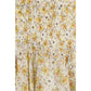 Beige Viscose Mini Skirt