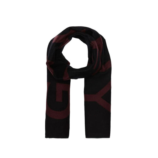 Black Virgin Wool Foulard