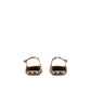 Brown Fabric Ballet Flats