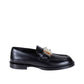 Black Calfskin Slip-On Loafers
