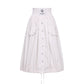 White Polyamide Women Skirt