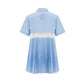 Light Blue Cotton Women Shirt