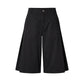 Black Cotton Women Shorts