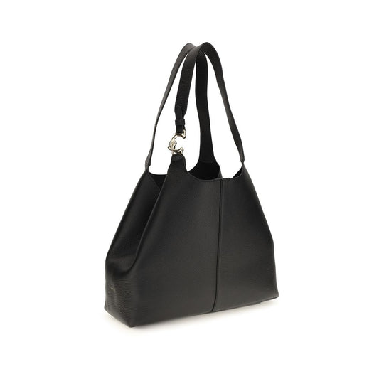 Black Calf Leather Bos Taurus Shoulder Bag