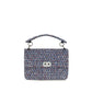 Blue Fabric Shoulder Bag