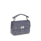 Blue Fabric Shoulder Bag