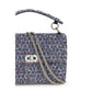 Blue Fabric Shoulder Bag