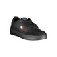 Black Polyurethane Men's Sneaker