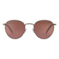 Brown Metal Sunglasses