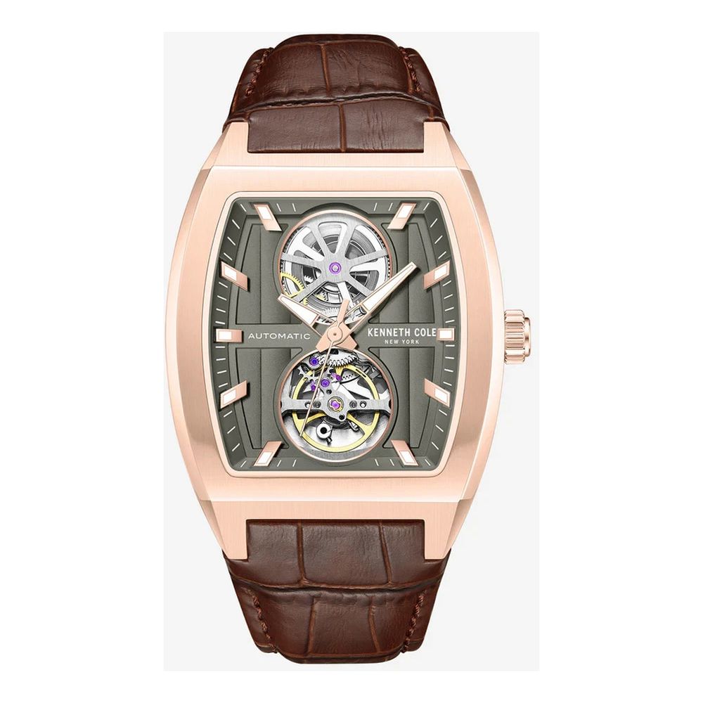 Brown Leather Dress Watch
