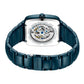 Blue Stainless Steel Bracelet Watch