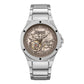 Gray Stainless Steel Dress Watch