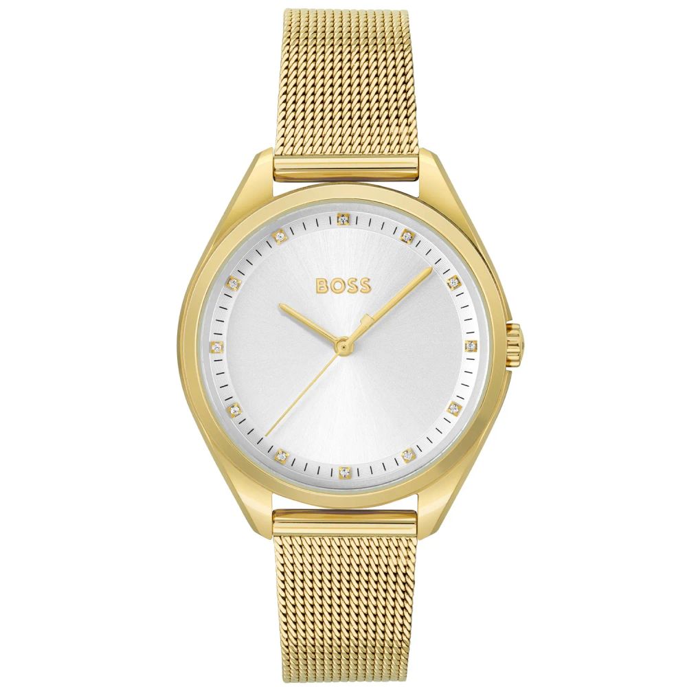 Gold Stainless Steel Dress Watch