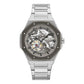 Gray Stainless Steel Dress Watch