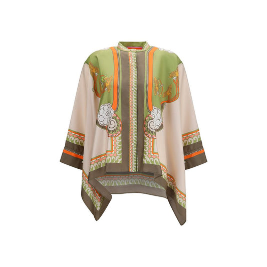Multicolor Silk Pattern Shirt