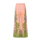 Multicolor Silk Casual Pants