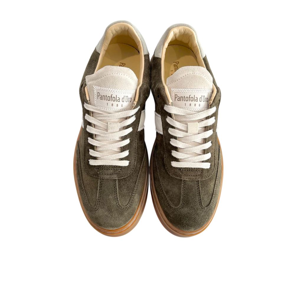 Green Suede Men Sneaker