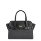 Black Pvc Satchel Bag