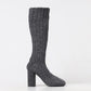 Gray Wool Over The Knee