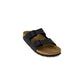 Black Synthetic Slippers