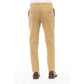 Beige Cotton Men Pants