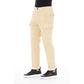 Beige Cotton Men Pants