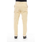Beige Cotton Men Pants