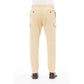 Beige Cotton Men's Pant