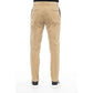 Beige Cotton Men's Pant