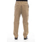 Brown Cotton Men Pant