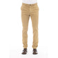 Beige Cotton Men Pants