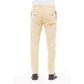 Beige Cotton Men Pants