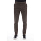 Brown Cotton Men Pants