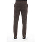 Brown Cotton Men Pants