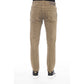 Green Cotton Men Pant