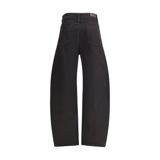 Black Cotton Casual Pants