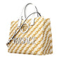 Beige Fabric Handbag