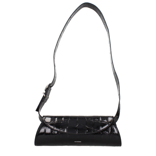 Black Leather Crossbody Bag