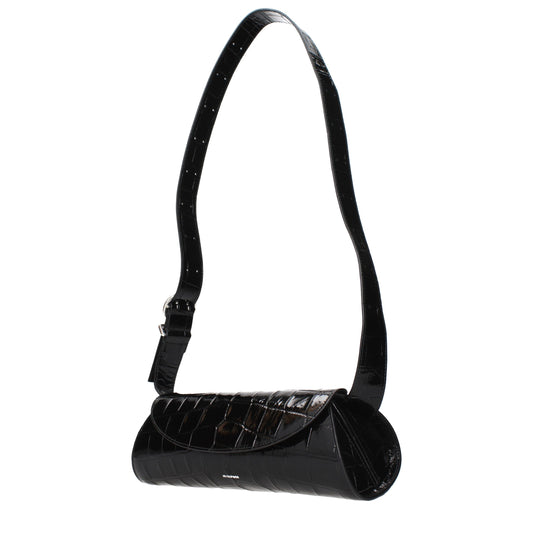 Black Leather Crossbody Bag