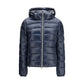 Blue Polyamide Full-Length Jacket