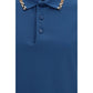 Blue Cotton Polo Shirt