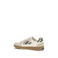 Beige Calf Leather Bos Taurus Low Top Sneakers