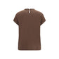 Brown Elastane T-Shirt