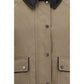 Beige Cotton Leather Jacket
