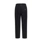 Black Polyester Casual Pants