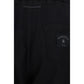 Black Polyester Casual Pants