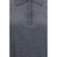 Gray Cashmere Polo Shirt