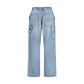Blue Cotton Jeans Denim